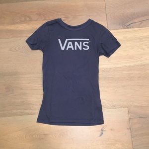 women’s vans navy blue shirt